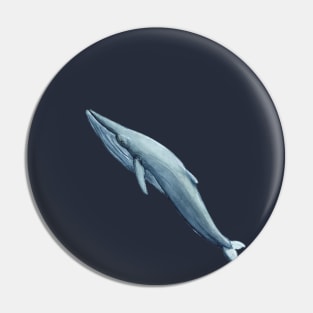 whale - watercolour painting Pin