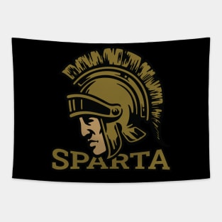 sparta warrior head Tapestry