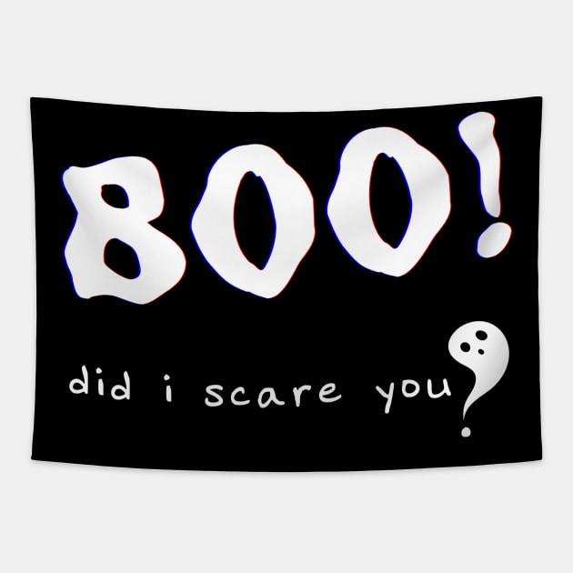 Spooky Ghost "Boo!" Tapestry by Switch01