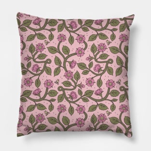 Medieval Roses Pattern Pillow