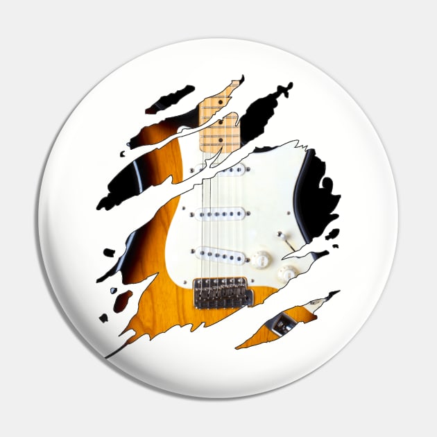 Stratocaster Soul Pin by Flyingpanda