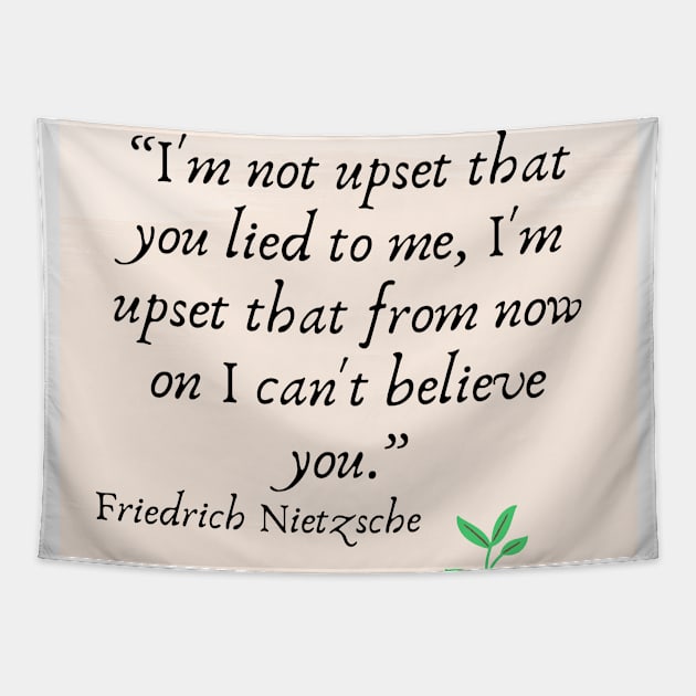 quote Friedrich Nietzsche Tapestry by AshleyMcDonald