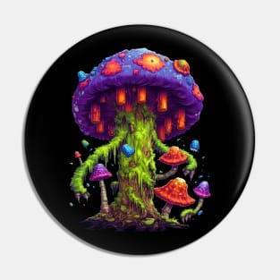 Zombie Mushroom Pin