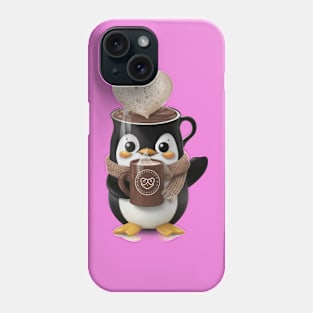 Hot chocolate lover penguin Phone Case