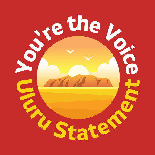 The Voice to Parliament Uluru Statement design by DestinationAU