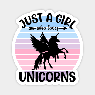 Just a girl who loves Unicorns 1 Magnet