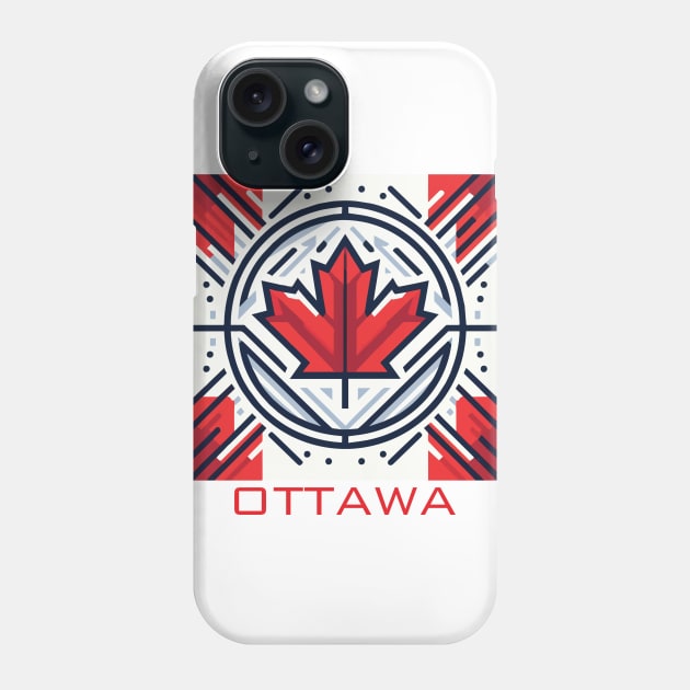 Ottawa Ontario Canada Flag Phone Case by Heartsake