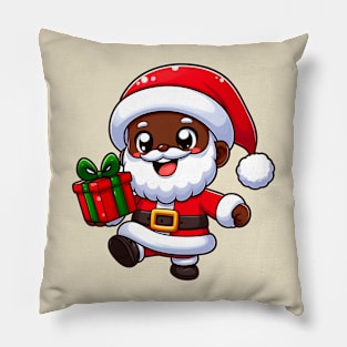 Santa Afrochibi Pillow