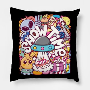 Shoe Time Doodles Pillow