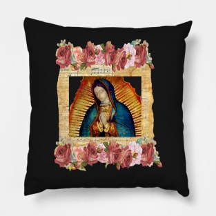 Our Lady of Guadalupe Virgin Mary Mexico Tilma Juan Diego Pillow