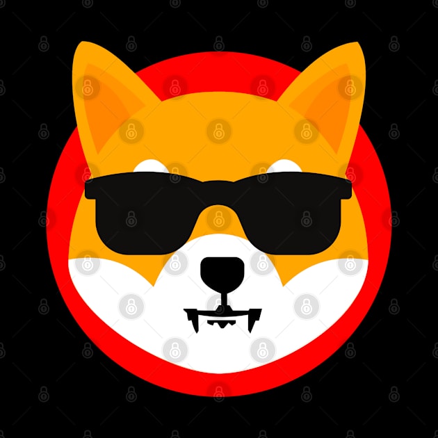 Cool Summer Shiba Inu Sunglasses Crypto by Meow_My_Cat