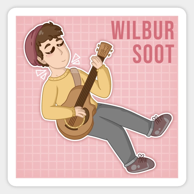 Wilbur Soot with guitar Sticker