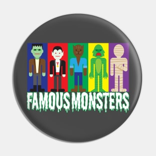 Famous Monsters Pin