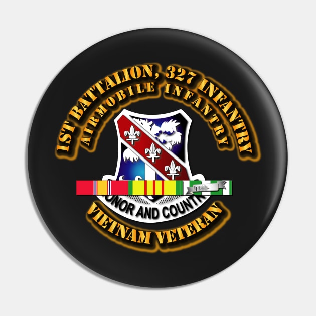 1st Battalion, 327 Infantry (Airmobile Infantry) with SVC Ribbon Pin by twix123844