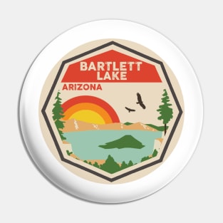 Bartlett Lake Arizona Colorful Scene Pin