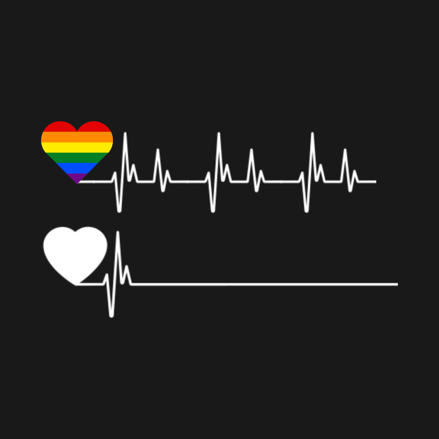 LGBT Heartbeat , Heartbeat lgbt , LGBT heartbeat LGBT rainbow heartbeat gay and lesbian pride , LBGT Gift Heartbeat Pride by hijazim681