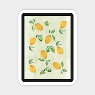 Lemon Pattern Magnet