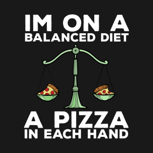 Funny Diet Pizza Meme Weightloss Gym Workout Fitness Gift T-Shirt