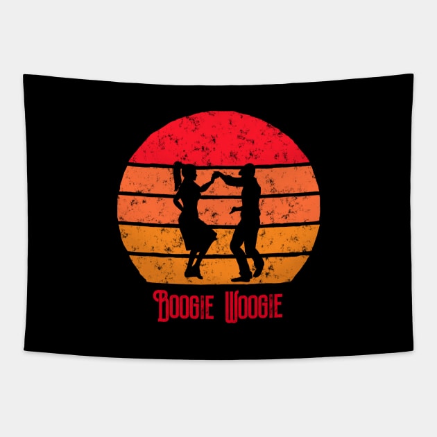 Boogie Woogie Sunset Tapestry by echopark12