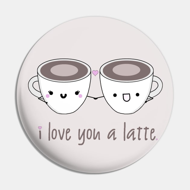 Even Coffee Loves Coffee Pin by staceyromanart