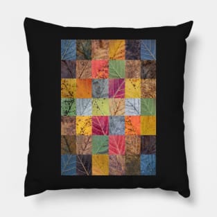 Autumn Leaf Collage Pillow