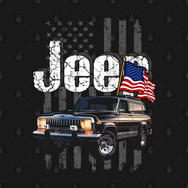 SJ-series Jeep Cherokee Jeepcar JEEP Flag by alex77alves