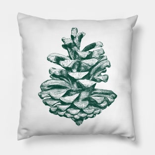 Green pine cone Pillow