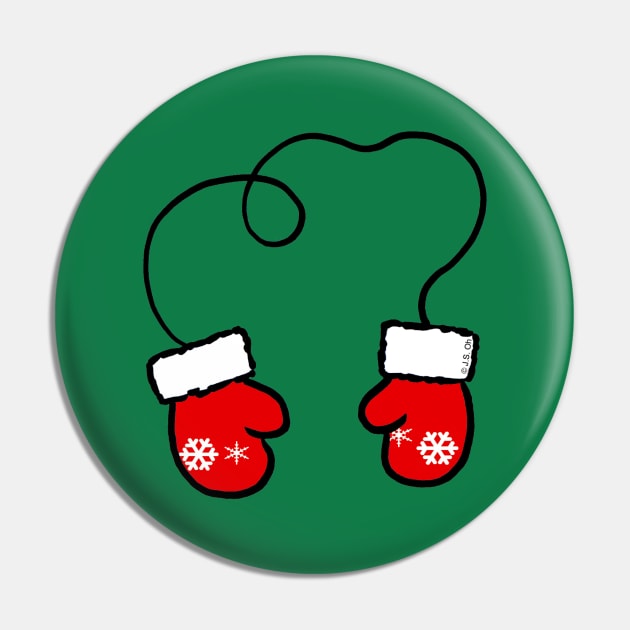 winter Xmas mittens Pin by cartoonygifts