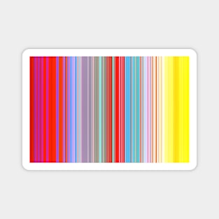 Red Blue Yellow Stripes Magnet