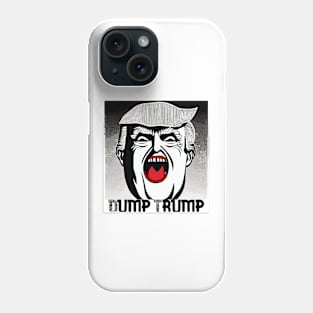 Dump Trump Black and White Phone Case