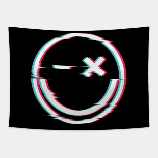 SMILE GLITCH Tapestry