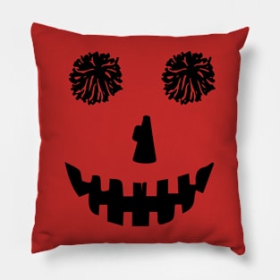 funny cheer pumpkin cheerleader halloween Pillow