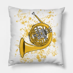 French Horn Teacher Hornist Brass Musician Pillow