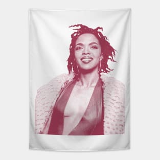 Engraving Pink Lauryn Hill Tapestry