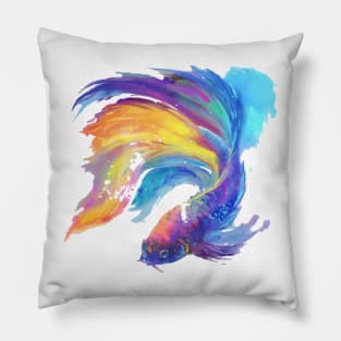 Siamese fighting fish Pillow