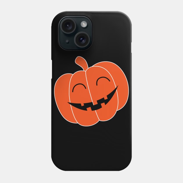 Halloween costume smiling pumpkin face Phone Case by The Green Path