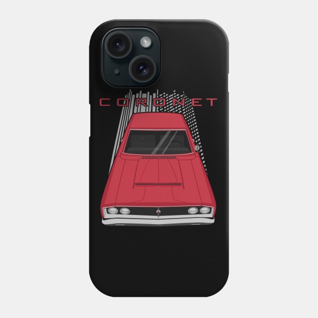 Dodge Coronet 1968 - dark red Phone Case by V8social