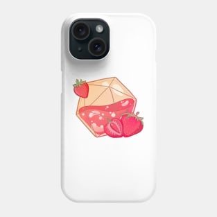 D20 Strawberry Tea Sticker Phone Case