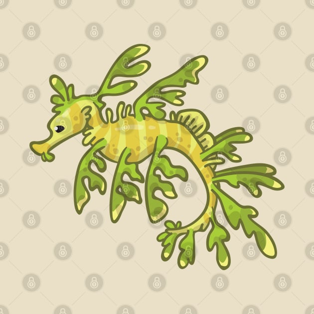 Leafy Seadragon by bytesizetreasure