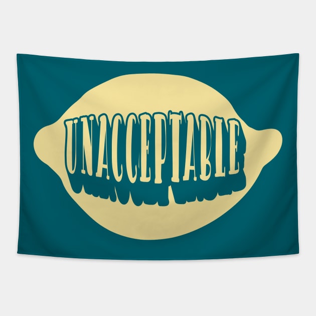 Unacceptable Lemon Grab Quote Adventure Time Fan Tapestry by graphicbombdesigns