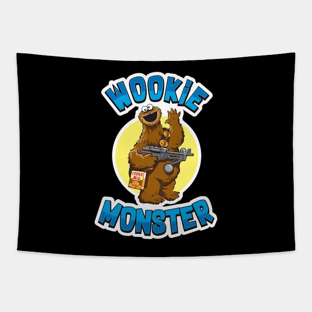 Wookie Monster x Full Body Mash Up Tapestry by muckychris