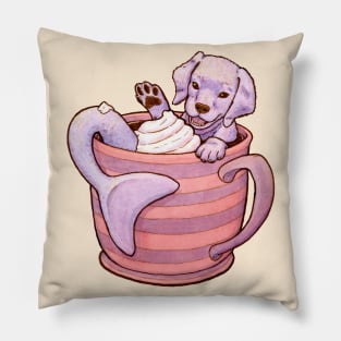 Sweet Fantasy Mermaid Puppy Pillow