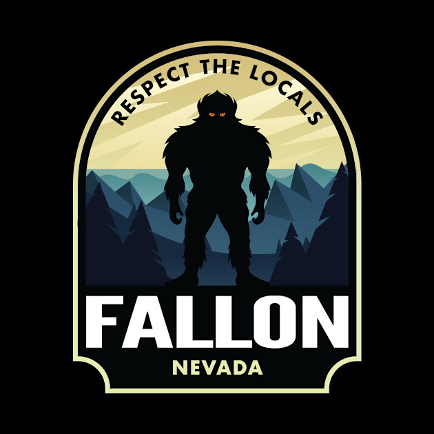 Fallon Nevada Bigfoot Sasquatch by HalpinDesign