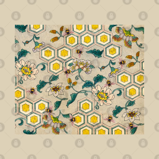 HONEY BEES ,BEEHIVES ,SPRING FLOWERS YELLOW ORANGE GREEN Beekeeping Collection by BulganLumini