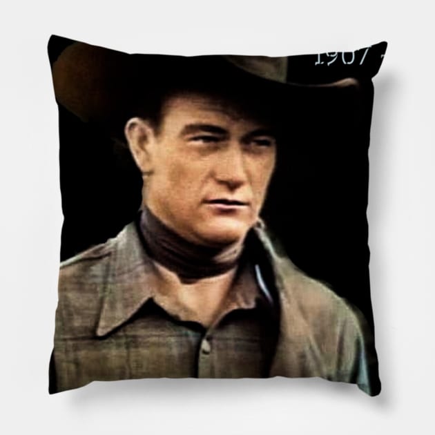 John_Wayne Pillow by Anung