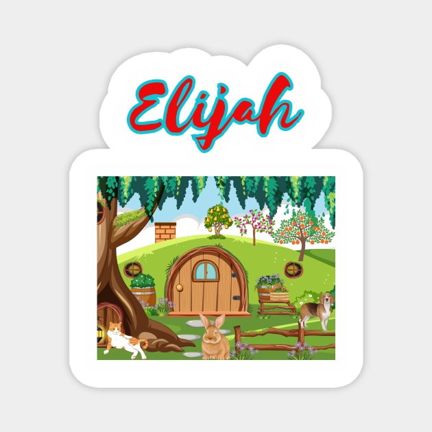 Elijah baby's names Magnet by TopSea