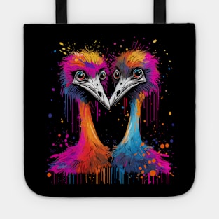 Ostrich Couple Valentine Tote