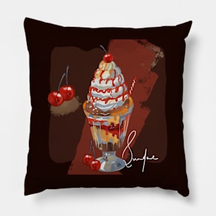 Sundaes and Sundays Pillow