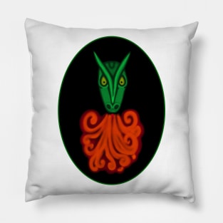 Tribal Dragon Cameo Pillow