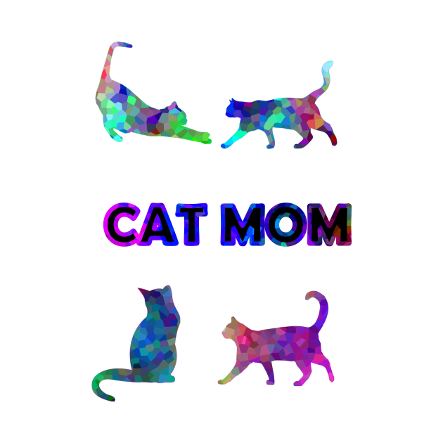 Cute Colorful Cats For Mom by SartorisArt1